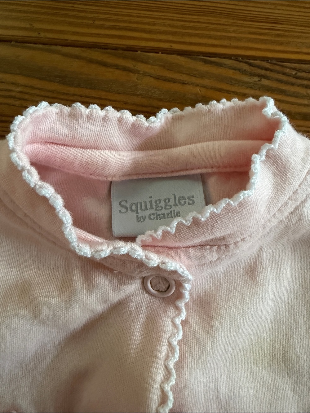 Baby Girl Converter Gown in Light Pink with Embroidered Sheep - Picture 3 of 6